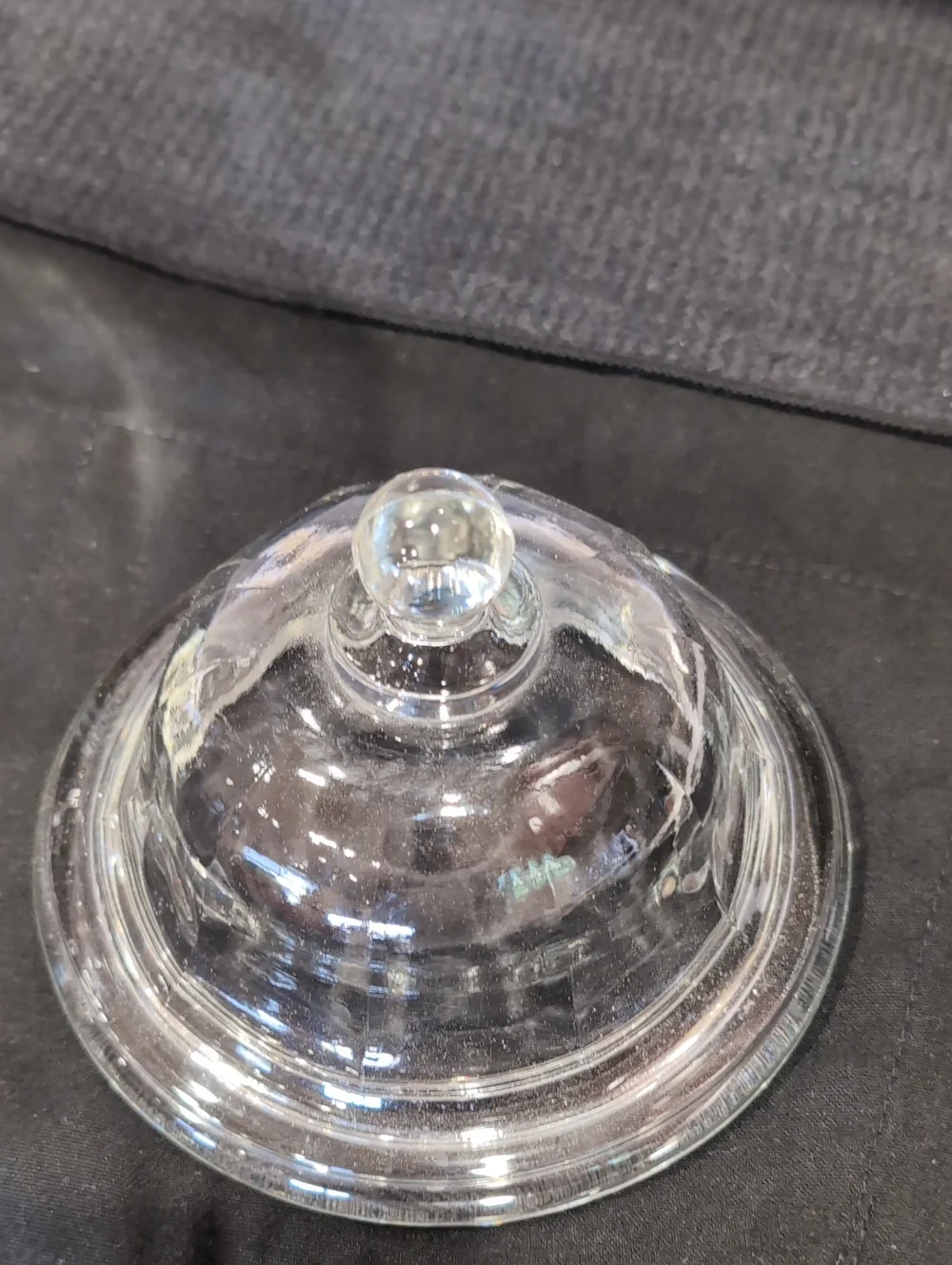 Large Indiana Glass Co. Apothecary Jar With Lid Clear Glass